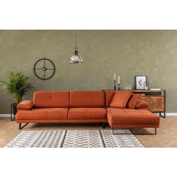 ATELIER DEL SOFA Ugaona garnitura Mustang Small, desna, narandžasta - 560ARE1214