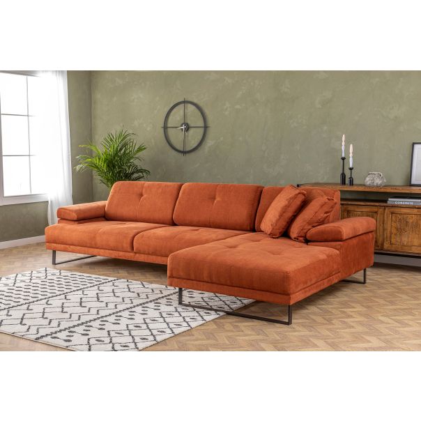 ATELIER DEL SOFA Ugaona garnitura Mustang Small, desna, narandžasta - 560ARE1214