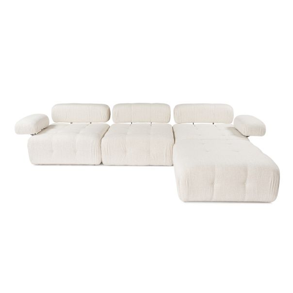 ATELIER DEL SOFA Ugaona garnitura Doblo, krem - 560ARE1235