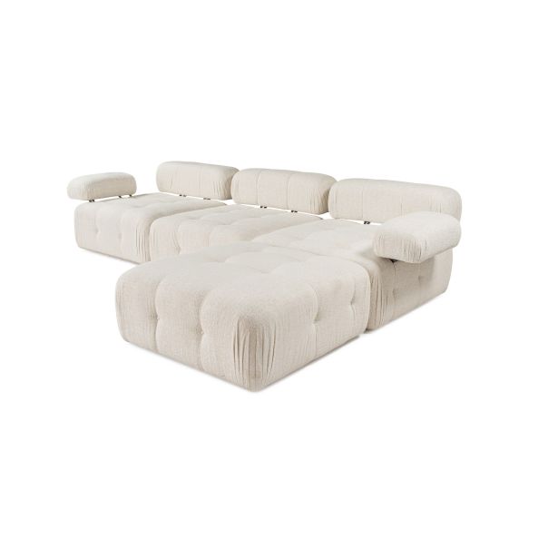 ATELIER DEL SOFA Ugaona garnitura Doblo, krem - 560ARE1235