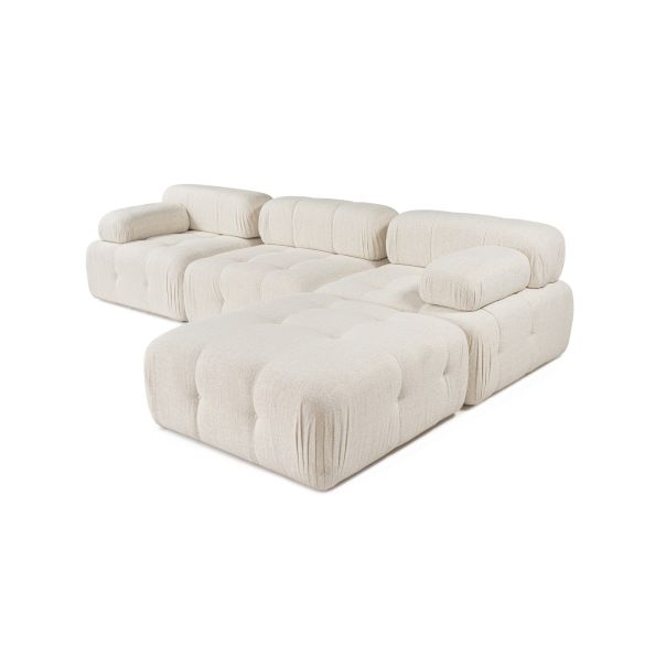 ATELIER DEL SOFA Ugaona garnitura Doblo, krem - 560ARE1235