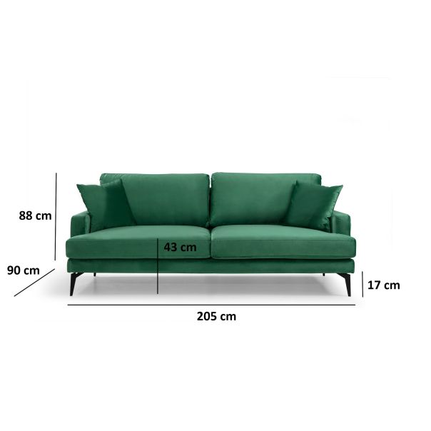 ATELIER DEL SOFA Trosed Papira, zelena - 560ARE1319