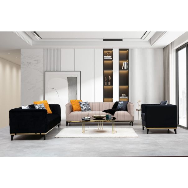 ATELIER DEL SOFA Trosed Bellino, crna - 560ARE1344