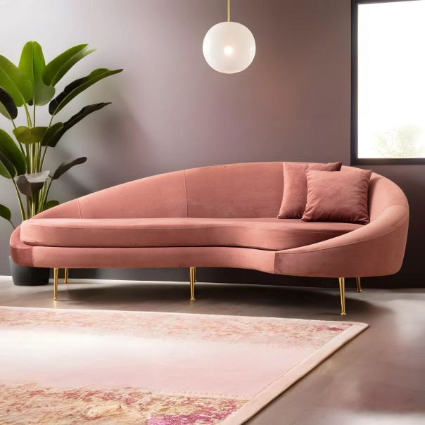 ATELIER DEL SOFA Trosed Eses Right, pink - 560ARE1351