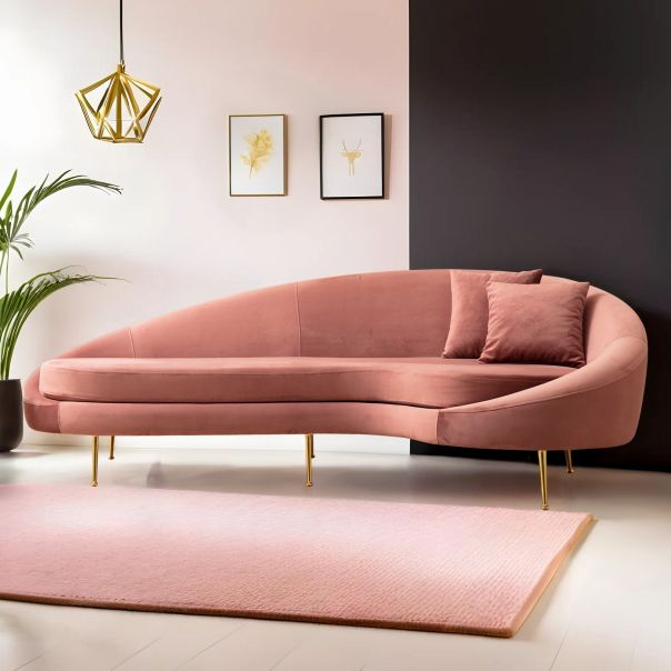 ATELIER DEL SOFA Trosed Eses Right, pink - 560ARE1351