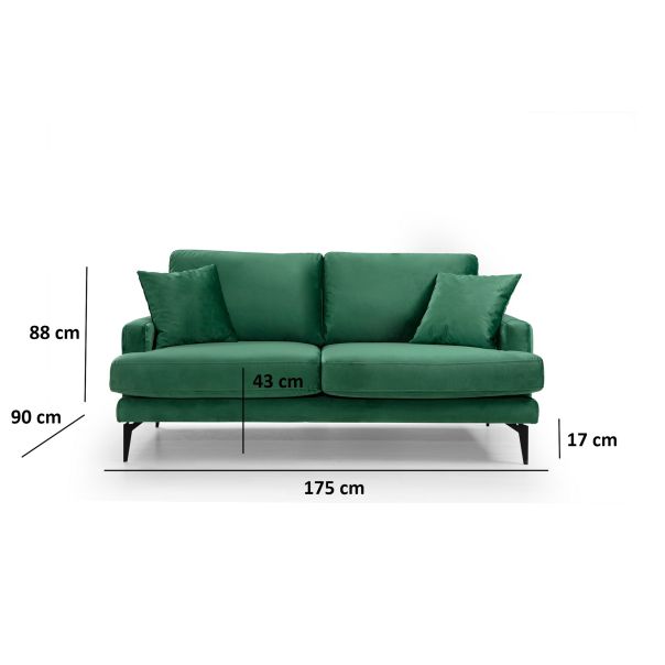 ATELIER DEL SOFA Dvosed Papira, zelena - 560ARE1510