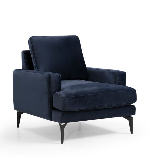 ATELIER DEL SOFA Fotelja Papira Armchair, tamnoplava - 560ARE1703