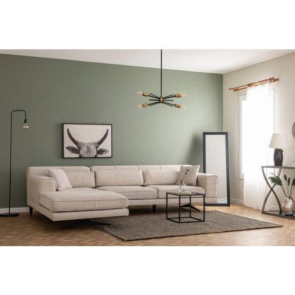 ATELIER DEL SOFA Ugaona garnitura Jivago, leva, bež - 560ARE1714