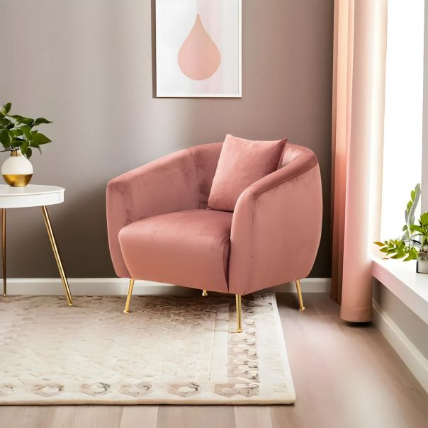 ATELIER DEL SOFA Fotelja Eses, pink - 560ARE1729