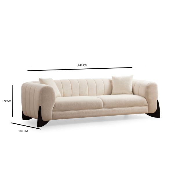 ATELIER DEL SOFA Trosed Sandreo, bela - 560ARE1864