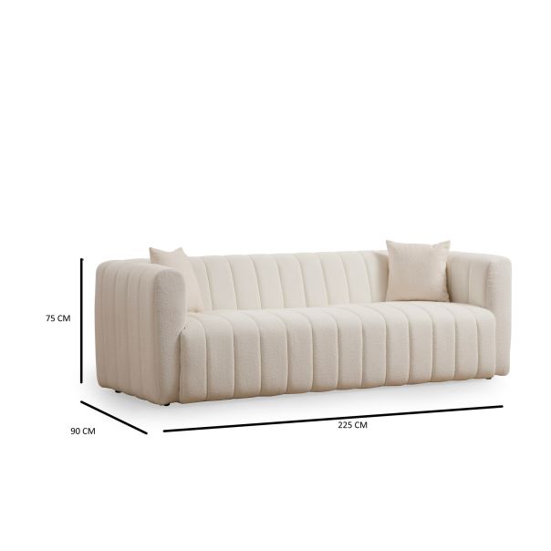 ATELIER DEL SOFA Trosed Royal 3, krem - 560ARE1887