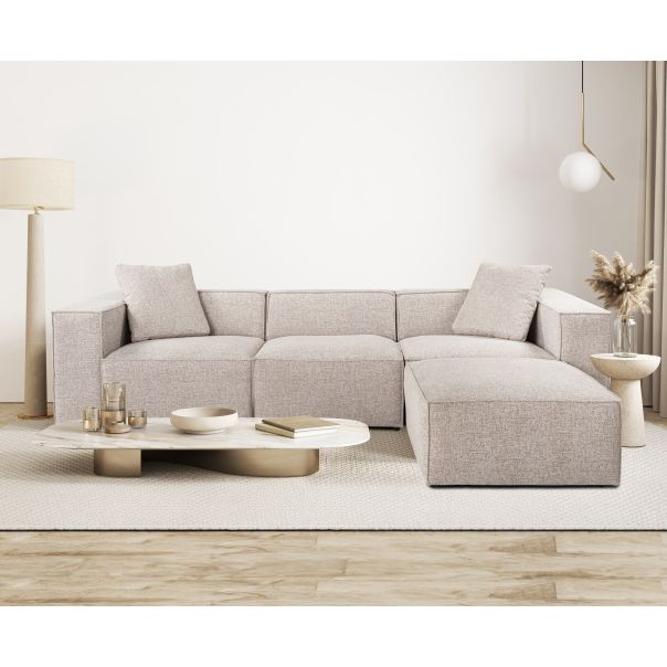 ATELIER DEL SOFA Ugaona garnitura Lora, krem - 560ARE1894