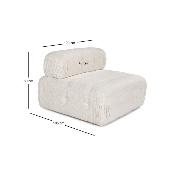 ATELIER DEL SOFA Sofa Doblo O1, krem - 560ARE1947