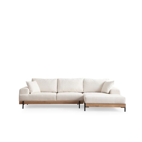 ATELIER DEL SOFA Ugaona garnitura Eti Oak, desna, bela - 560ARE2126