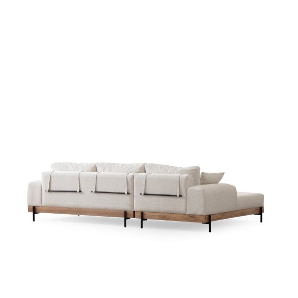 ATELIER DEL SOFA Ugaona garnitura Eti Oak, leva, bela - 560ARE2127