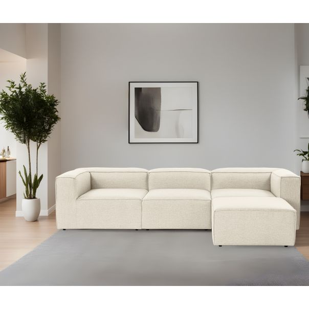 ATELIER DEL SOFA Ugaona garnitura Fora, bela - 560ARE2140
