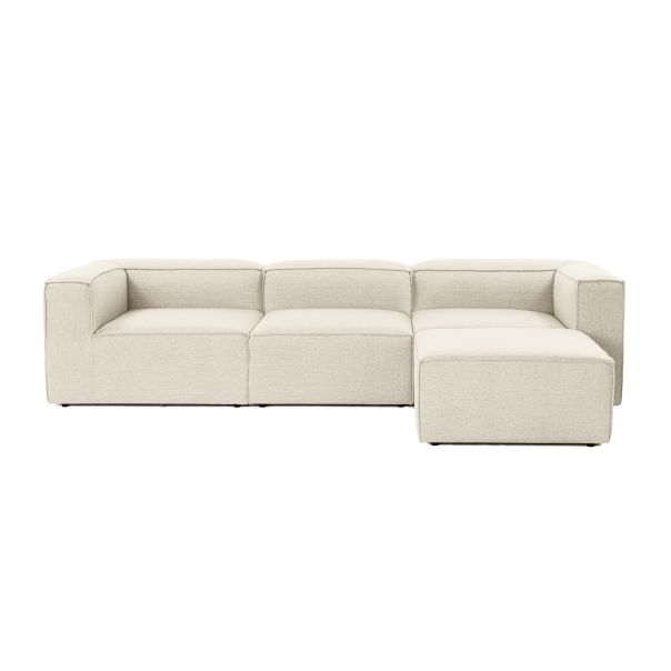 ATELIER DEL SOFA Ugaona garnitura Fora, bela - 560ARE2140