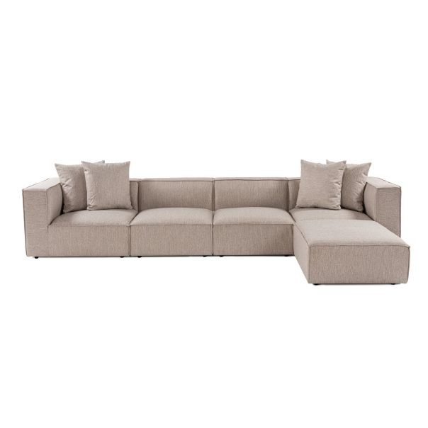 ATELIER DEL SOFA Ugaona garnitura Sora, svetlo bež - 560ARE2169