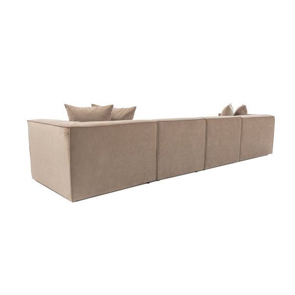 ATELIER DEL SOFA Ugaona garnitura Sora, kapućino - 560ARE2170