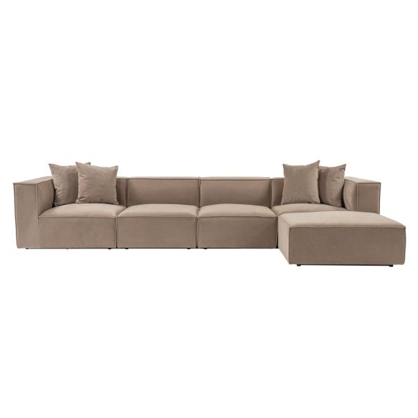 ATELIER DEL SOFA Ugaona garnitura Sora, kapućino - 560ARE2170