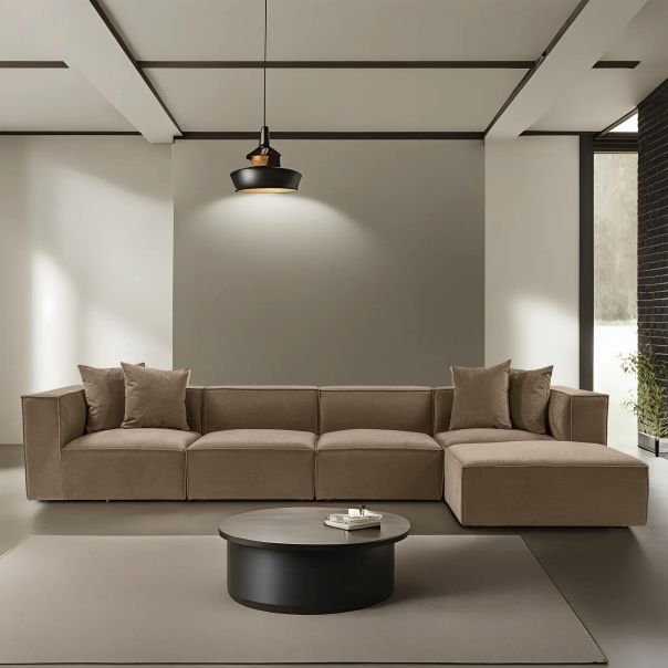 ATELIER DEL SOFA Ugaona garnitura Sora, braon - 560ARE2201
