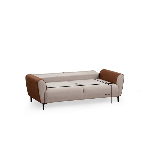 ATELIER DEL SOFA Trosed Aren, bež/braon - 560ARE2228