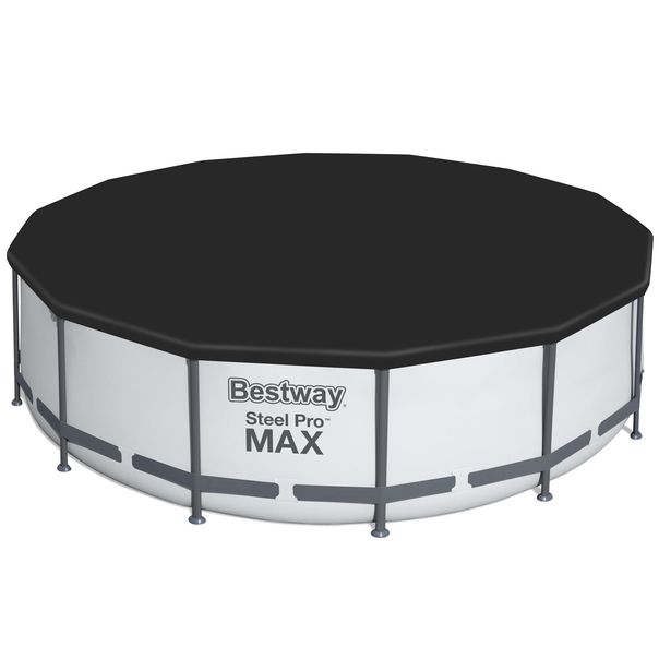 BESTWAY Okrugli bazen sa metalnim okvirom, merdevinama i filter pumpom 396x122cm Steel Pro MAX Set - 4012-1