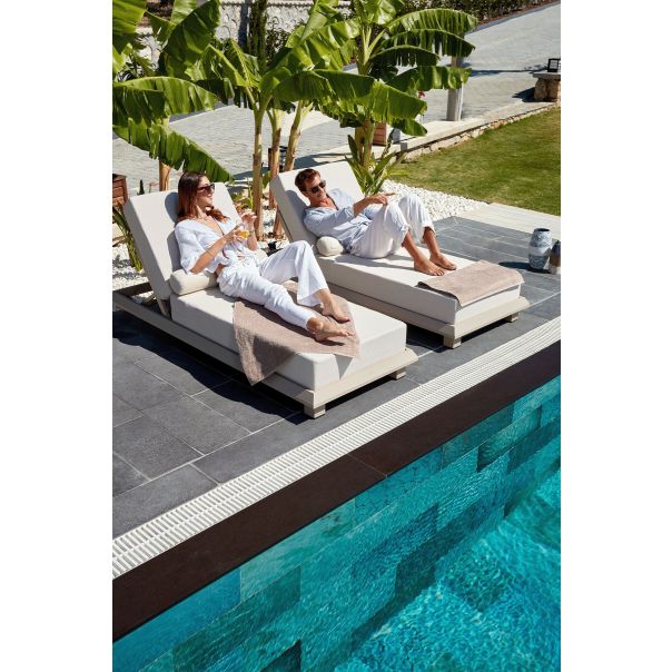 HANAH HOME Ležaljka za sunčanje Pera, bež - EP3132505
