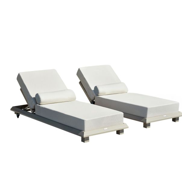 HANAH HOME Ležaljka za sunčanje Pera, bež - EP3132505
