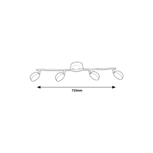 RABALUX Spot rasveta Hedwig LED 4X 4W - 5625