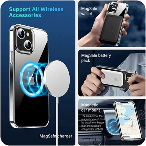 Maska MagSafe za iPhone 14 PRO MAX MCTT11, providna - 45260