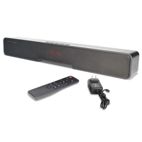 MICROLAB Onebar02 LED Bluetooth speaker soundbar 2x15W, USB, HDMI, AUX, Optical, Coaxial, black - 45396
