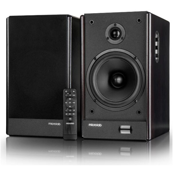 MICROLAB SOLO26 Aktivni drveni zvucnici 2.0 130W RMS(2x65W) 6.5+1, Bluetooth, Optical, Coaxial, 2RCA - 45399-1