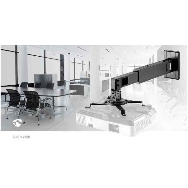 NEDIS Zidni drzač projektora PJWM200BK, crna - 45415