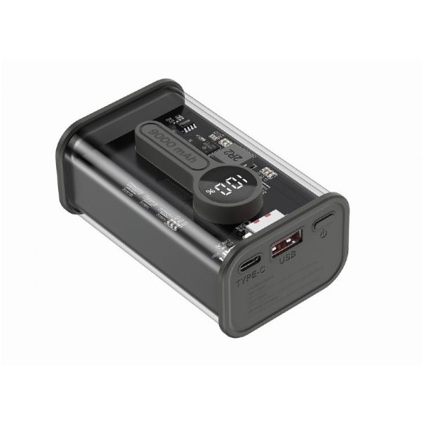 GEMBIRD Power bank PB09-TQC3-01 9000 mAh, crna - 45424-1
