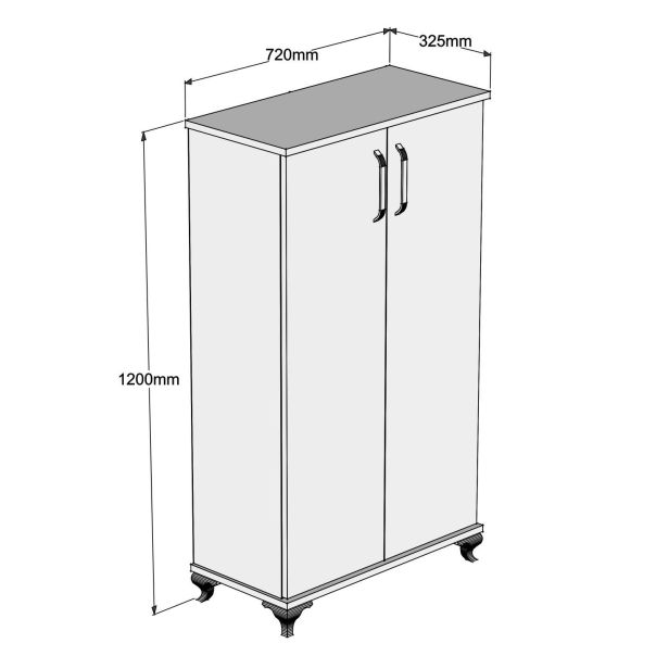 HANAH HOME Cipelarnik Ari, braon - 566BMS2107