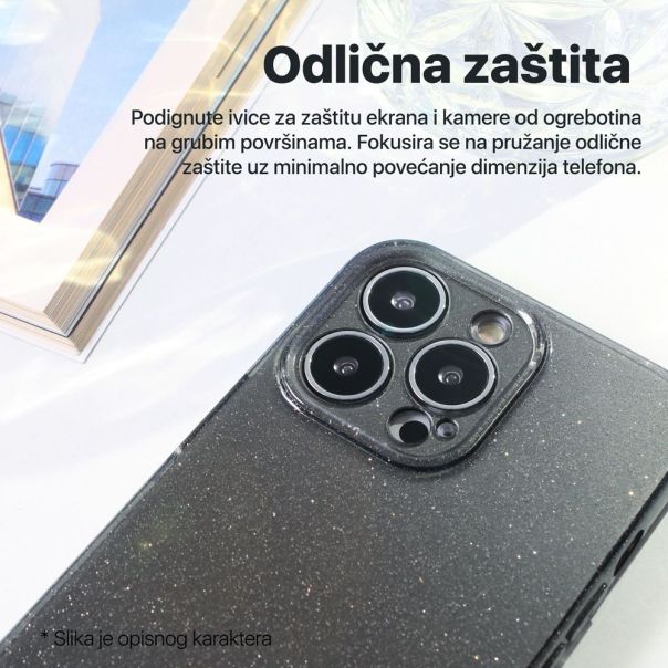 Maska za Xiaomi Redmi A7 Pro EU transparent Sparkle Dust - EP3107097
