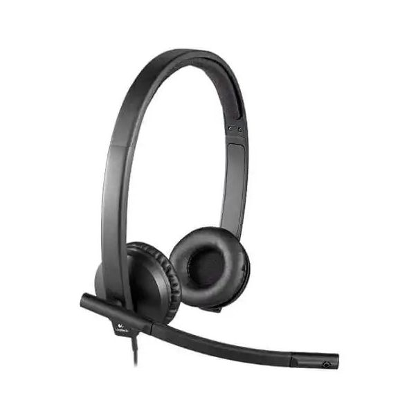 LOGITECH Corded USB Headset H570E with Leatherette Pad - 981-000575