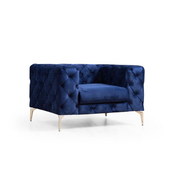 ATELIER DEL SOFA Fotelja Como, tamnoplava - 569HLN1127