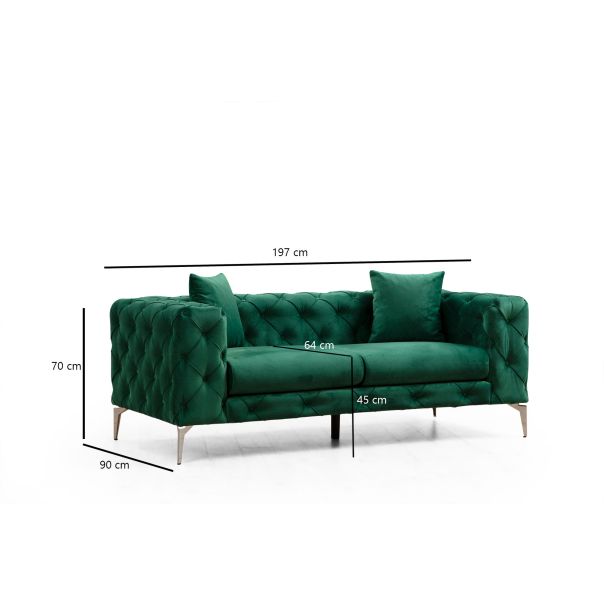 ATELIER DEL SOFA Dvosed Como, zelena - 569HLN1133