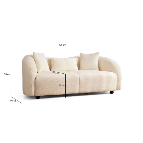ATELIER DEL SOFA Dvosed Venedik, krem - 569HLN1137