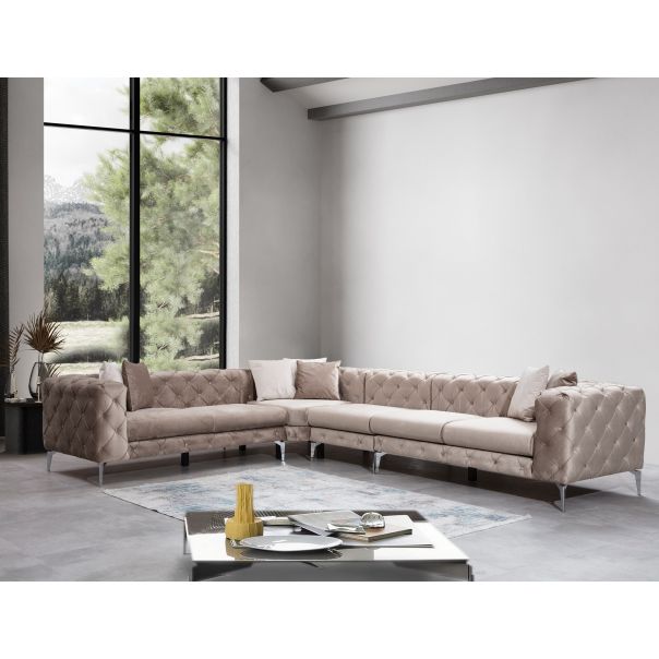 ATELIER DEL SOFA Ugaona garnitura Como, leva, bež - 569HLN1305