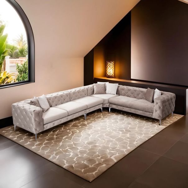 ATELIER DEL SOFA Ugaona garnitura Como, desna, bež - 569HLN1306