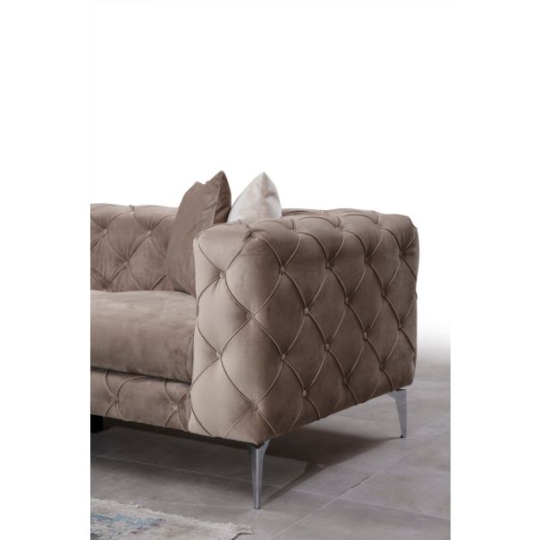 ATELIER DEL SOFA Ugaona garnitura Como, desna, bež - 569HLN1306