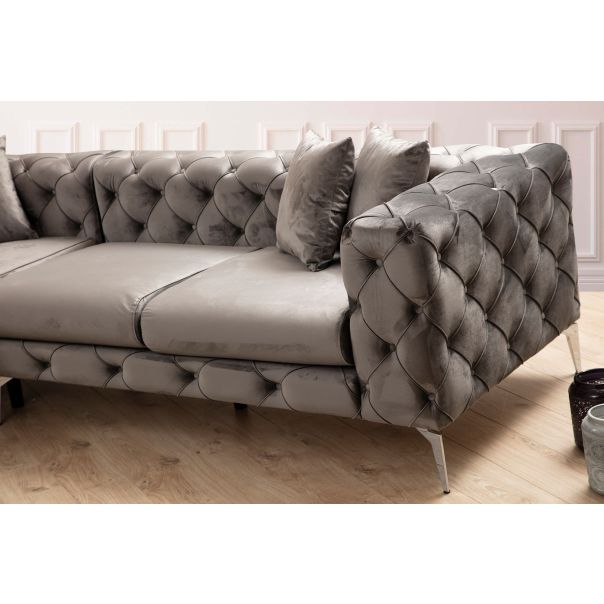 ATELIER DEL SOFA Ugaona garnitura Como, desna, antracit - 569HLN1312