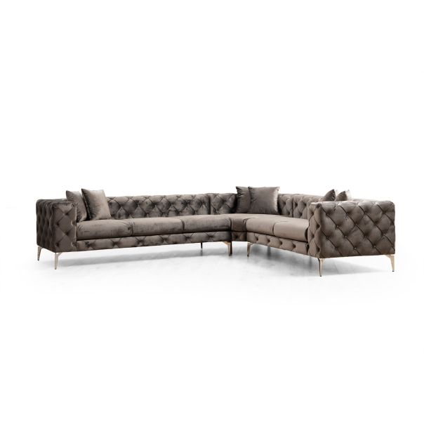 ATELIER DEL SOFA Ugaona garnitura Como, desna, antracit - 569HLN1312