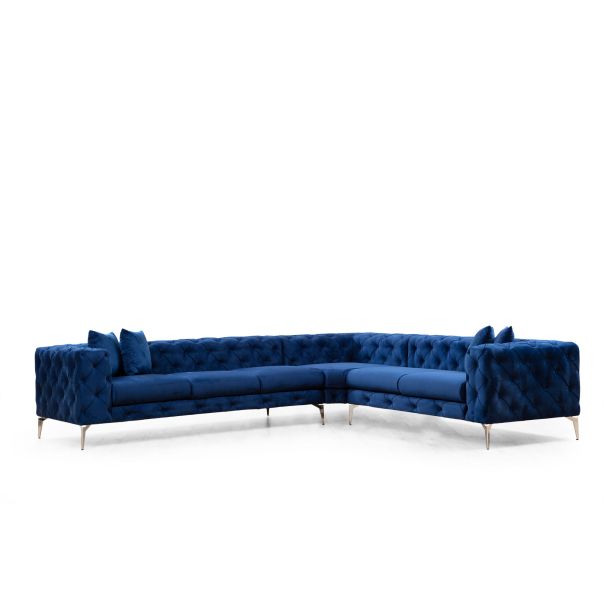 ATELIER DEL SOFA Ugaona garnitura Como, desna, tamnoplava - 569HLN1316