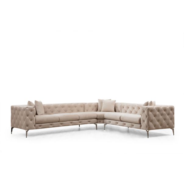 ATELIER DEL SOFA Ugaona garnitura Como, desna, krem - 569HLN1318
