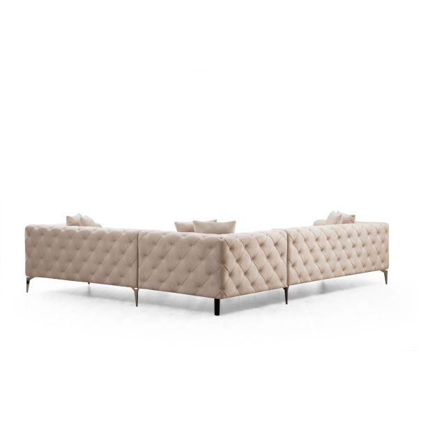 ATELIER DEL SOFA Ugaona garnitura Como, desna, krem - 569HLN1318