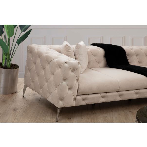 ATELIER DEL SOFA Ugaona garnitura Como, leva, krem - 569HLN1319